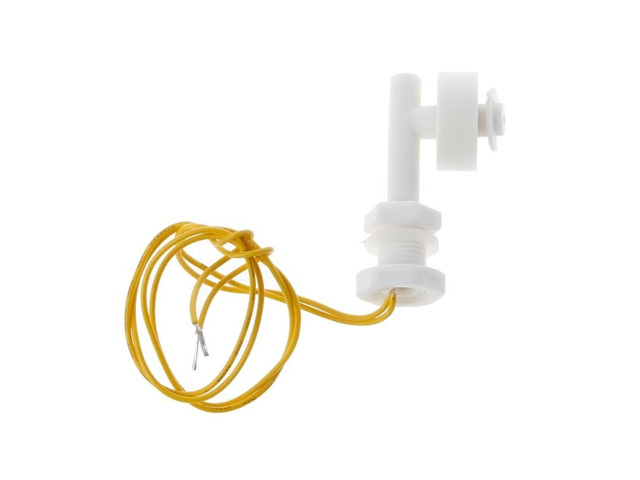 For Water Level Sensor White PP Right Angle Float Switch Sense The Level Of Liquid
