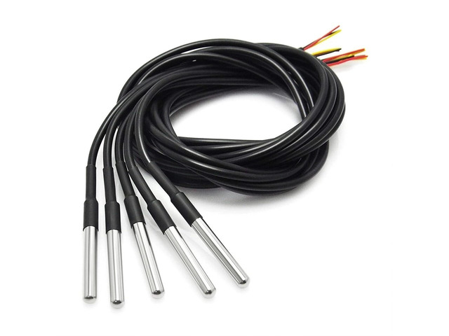 For Stainless steel package, waterproof DS18b20 temperature probe, temperature sensor DS18B20 waterproof cable
