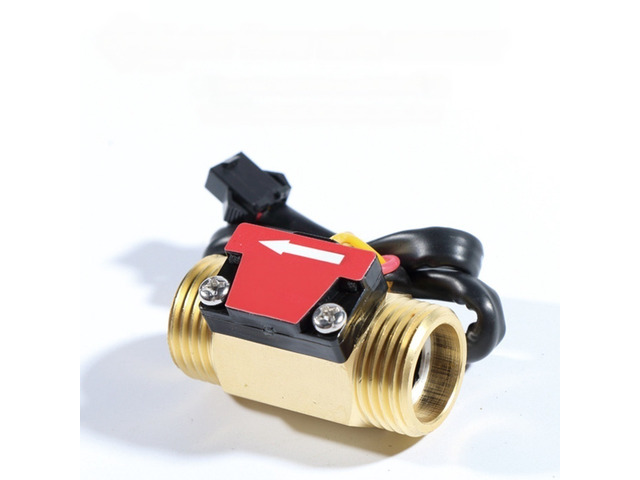 For DC5-18V G1/2' Water Flow Sensor Hall Sensor Switch Industrial Flowmeter Water Flow Sensor 1-25L/min 1.75MPa Water Pressure YF-B1