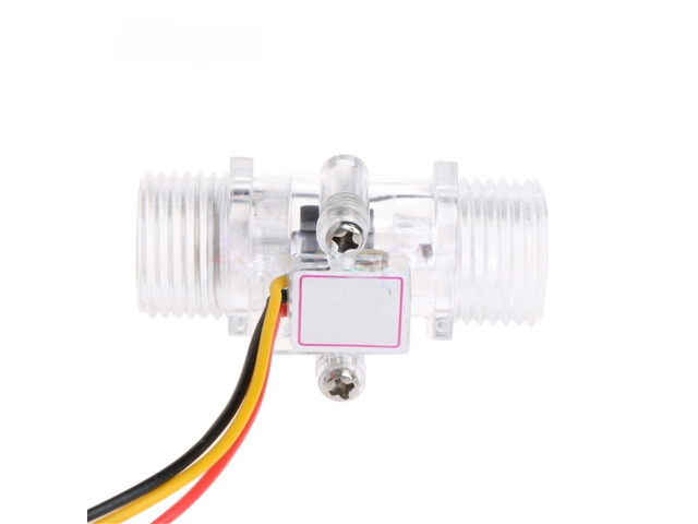 For Water Flow Sensor Switch G1/2' Fluid Flow Meter Water Control Transparent Enclosure DC 5-15V use for Water Heaters etc
