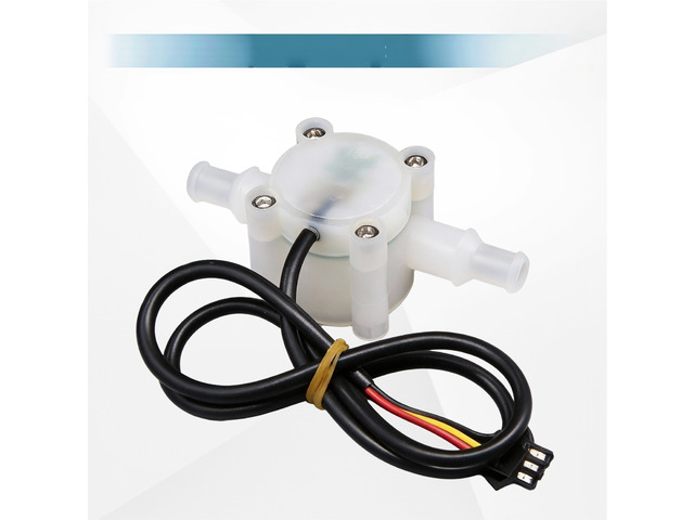 For G3/8 Hall Effect Water Flow Sensor DC 3.5-20V Acid Alkali Resistant 0.1-8L/min Flow Meter for Chemical Medical Use