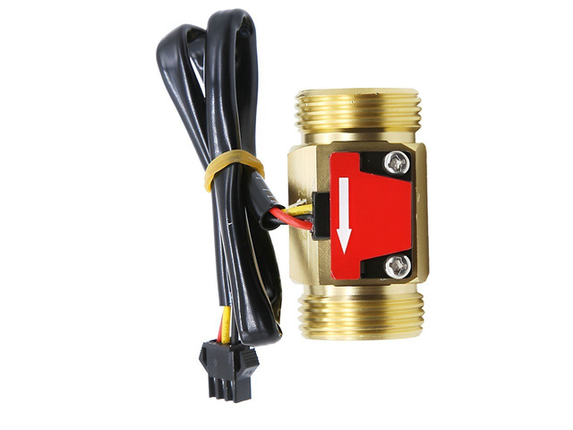 For G3/4' Hall Effect Liquid Water Flow Sensor Switch Flowmeter Counter Meter ZJ-B5