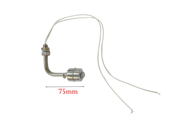 For 1pc 75-250mm Stainless Steel Float Switch Tank Right Angle Water Level Sensor L Type Level Controller Tank Flow Sensor