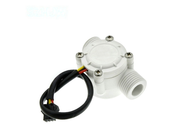 For Water Flow Sensor 1-30L/min Hall Flowmeter Sensor Control Liquid Flowmeter Measure Instrument 2.0MPa YF-S201 for