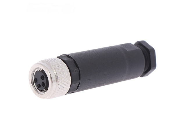 For 1Pc M8 Sensor Connector 3/4 Pin Male/Female Straight Angle Plug