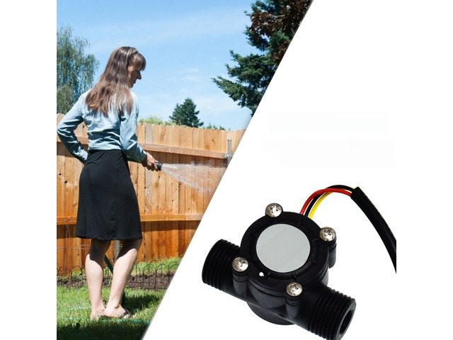 For YF-S201 Water Flow Sensor 1.75MPa Hall Liquid Water Flow Sensor DC 5-18V 1/2 Inch Flowmeter Counter Liquid Flow Sensor