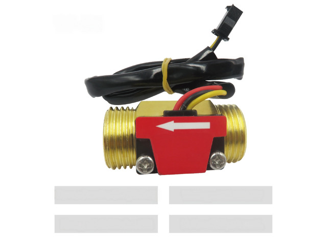 For Brass Water Flow Sensor Hall Effect Flow Meter Liquid Flow Rate Sensor Brass Flow Switch Digital Monitoring Detector