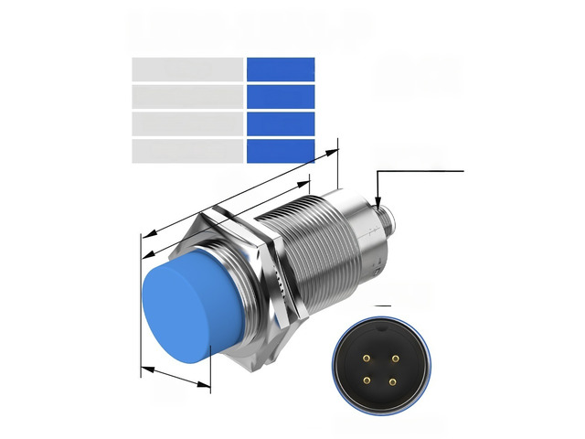For M30 Connector Inductive Proximity Sensor M12 4pins Plug-in Flush Non-Flush Industrial Non-contact Metal Switch NPN PNP