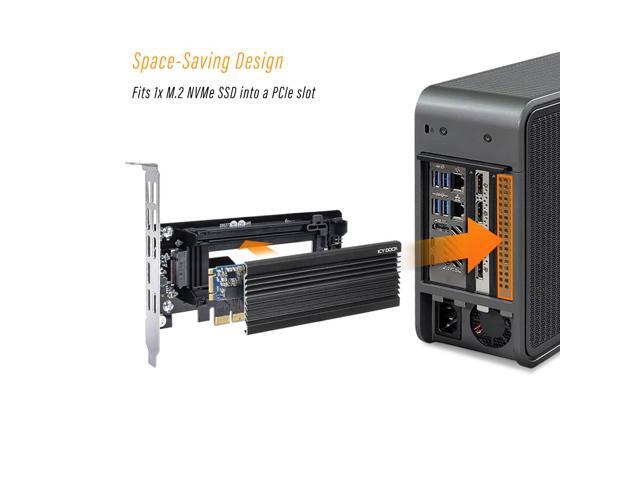Icy Dock MB987M2P-1B 1 x M.2 NVMe SSD to PCIe 3.0 x4 Adapter with Heat Sink & PCIe Bracket EZConvert Ex Pro