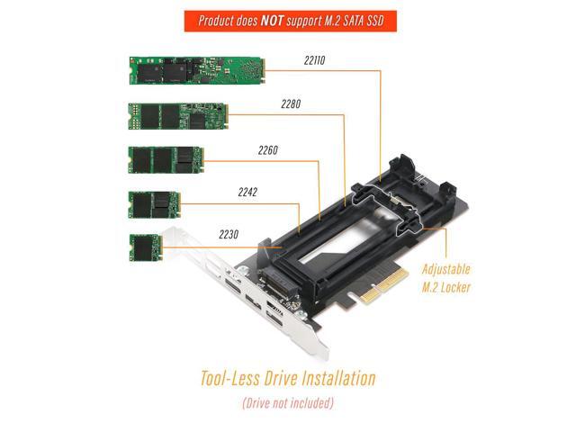 Icy Dock MB987M2P-1B 1 x M.2 NVMe SSD to PCIe 3.0 x4 Adapter with Heat Sink & PCIe Bracket EZConvert Ex Pro