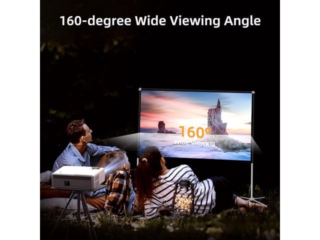 Portable Projector Screen 60inch,Movie Projection Screen,Indoor Projector Screen and Stand, 16:9 Projector Screen 4K HD Wrinkle-Free Lightweight