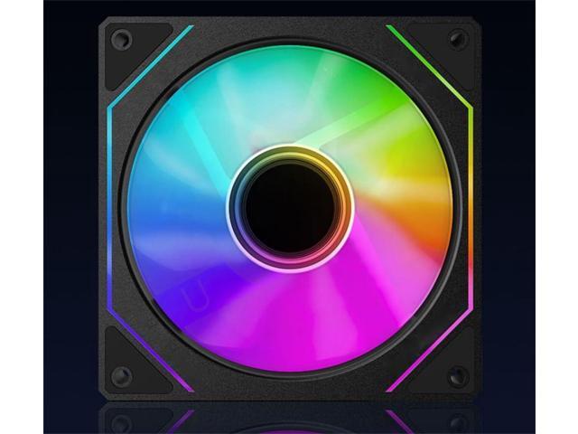TJ Prism 120mm GEN4 Pro ARGB case Fan,Infinity Mirror RGB Light Effect 5V 3PIN Motherboard Light Sync 1000~1800RPM PWM PC Fan Suitable for Computer...