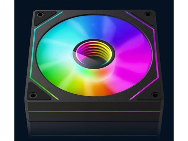 TJ Prism 120mm GEN4 Pro ARGB case Fan,Infinity Mirror RGB Light Effect 5V 3PIN Motherboard Light Sync 1000~1800RPM PWM PC Fan Suitable for Computer...