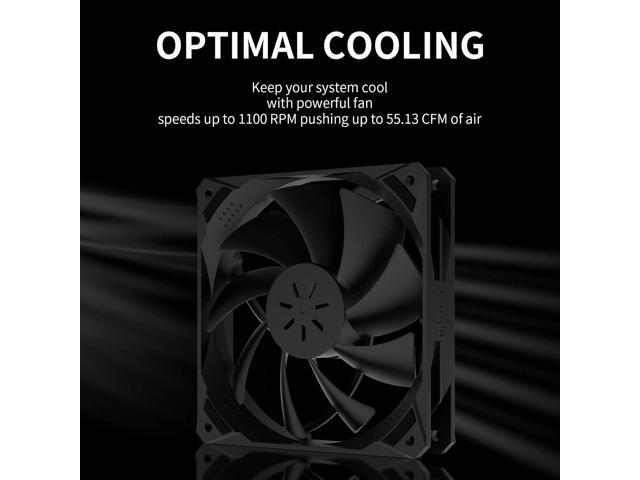 uphere 120mm Case Fan Long Life Cooling Case Fan for Computer Cases Cooling,3-Pack,NK12BK3-3