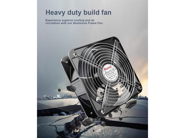 Wathai AC 2060 200mm Case Fan 110v 120V Dual Ball High Performance Industrial Case Cooling Fan 200mm x 200mm x 60mm