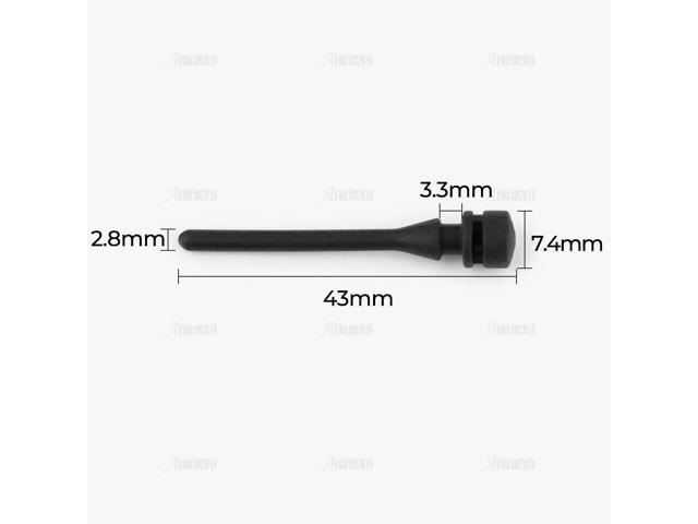AUEAR, 50 Pack Case Fan Soft Silicone Anti Noise Reducing Vibration Screws Fan Rivet Mounting for Pack Case Fan or CPU Fan