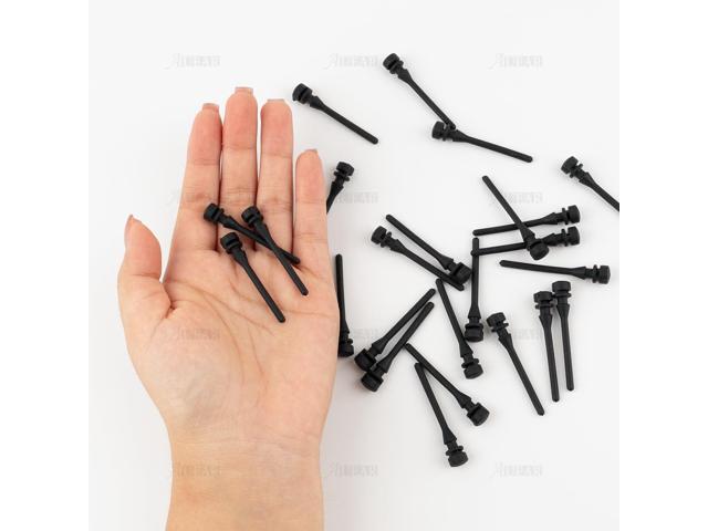 AUEAR, 50 Pack Case Fan Soft Silicone Anti Noise Reducing Vibration Screws Fan Rivet Mounting for Pack Case Fan or CPU Fan