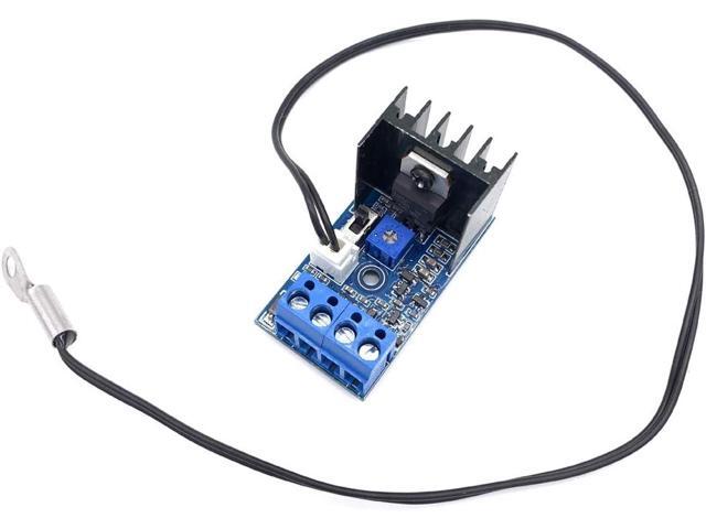 DC 12V 1A Automatic PC CPU Fan Temperature Control Speed Controller Case Fan Speed Governor with Sensor for 2 3 4 Wire Fan
