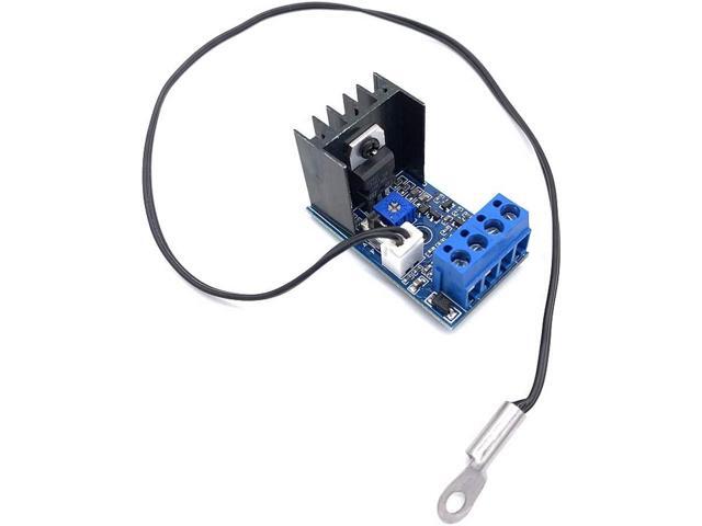 DC 12V 1A Automatic PC CPU Fan Temperature Control Speed Controller Case Fan Speed Governor with Sensor for 2 3 4 Wire Fan