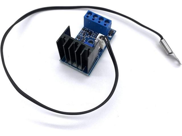 DC 12V 1A Automatic PC CPU Fan Temperature Control Speed Controller Case Fan Speed Governor with Sensor for 2 3 4 Wire Fan