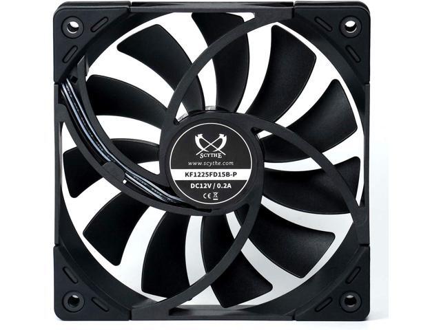 SCYTHE Kaze Flex 120mm Quiet Fan, PWM 300-1500RPM, Black