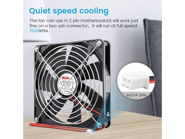 Wathai 140mm Case Fan 12V DC Brushless High Performance Cooling Fan 140x25mm
