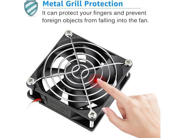GDSTIME 2 Pack 80mm x 80mm x 25mm 12V DC Brushless Cooling Fan