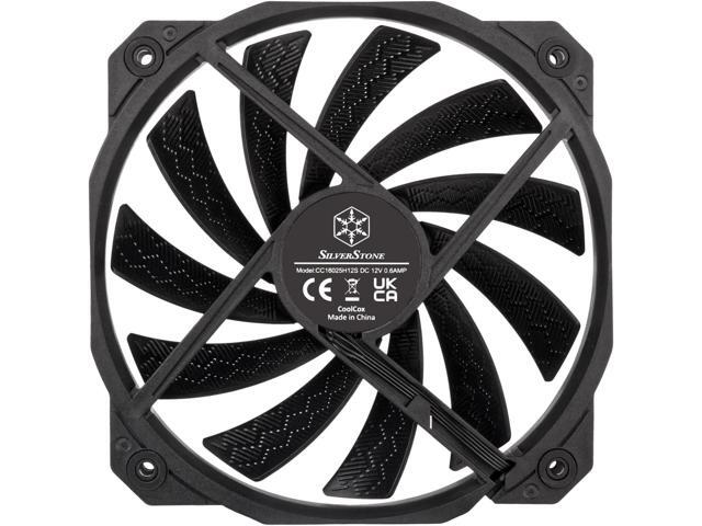SilverStone Technology Shark Force 160 Performance Enhanced 160mm (with 140mm mounting Holes) PWM Fan, SST-SF160B