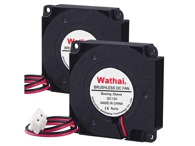 Wathai 4010 Blower Fan 12v Centrifugal Fan 40mm Computer Case Tiny Fan Micro Turbine 40x40x10 for DIY 3D Printer Cooling 2 Pack