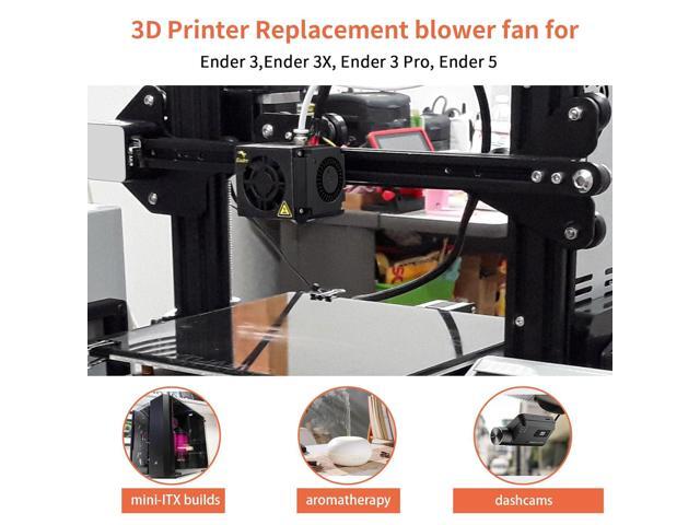 Wathai 4010 Blower Fan 12v Centrifugal Fan 40mm Computer Case Tiny Fan Micro Turbine 40x40x10 for DIY 3D Printer Cooling 2 Pack