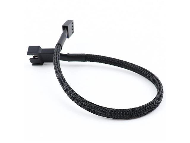 upHere PWM Fan Extension Cable,PC Fan Splitter Cable Converter for Computer ATX Case 4-Pin/3-Pin Cooling Fan Cable,12.2 inch (5-Pack)