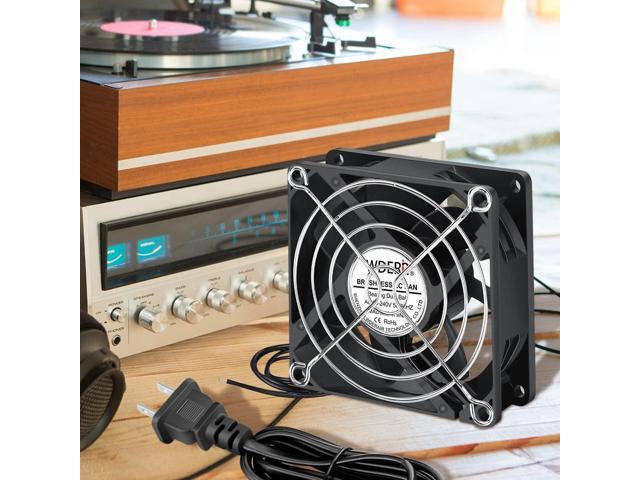 EC Axial 80mm x 25mm 3 inch Muffin Cooling Fan 110V 120V 220V 240V Dual Ball Small Fan for DIY Electronics Equipment PC Case Cabinet Incubator...