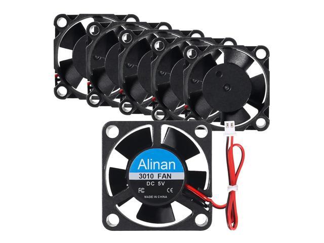 6pcs 3010 5V Fan 30x30x10mm 2-pin Sleeve Bearing Brushless DC Cooling Fan 3D Printer Cooling Fan Computer Fan