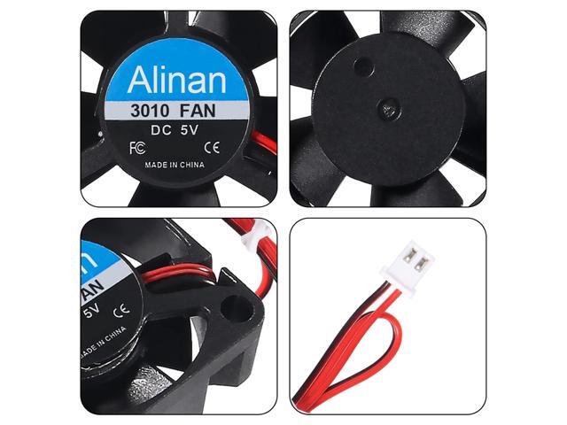 6pcs 3010 5V Fan 30x30x10mm 2-pin Sleeve Bearing Brushless DC Cooling Fan 3D Printer Cooling Fan Computer Fan