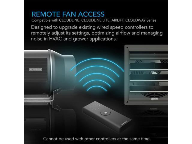 AC Infinity Controller 63, Wireless Remote Controller with 10 Fan Speed Programming, Cooling and Ventilation for CLOUDLINE Airlift CLOUDWAY Fans