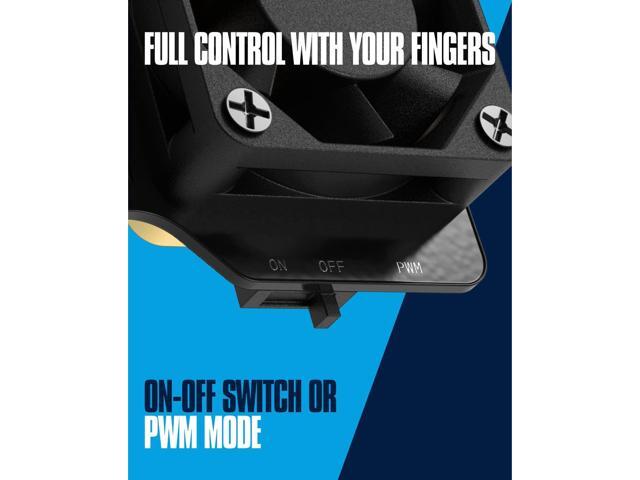 Argon Mini Fan HAT with Built-in Heatsink ON-Off Switch for The Heatsink Fan Fully Controllable PWM HAT 2 Pieces of Fan per Pack