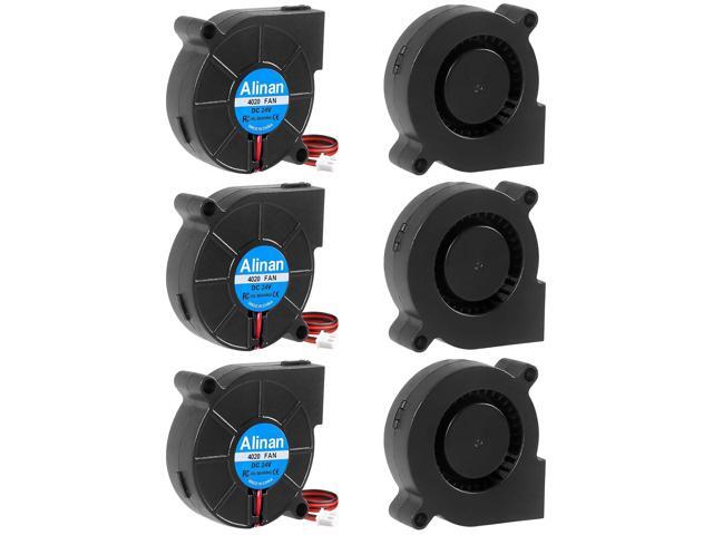 6pcs 4020 24V Brushless Cooling Blower Fan 40 * 40 * 20MM Cable Length 30CM Dual Ball Bearing 2PIN Terninal