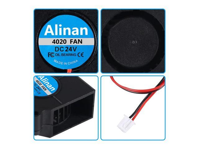 6pcs 4020 24V Brushless Cooling Blower Fan 40 * 40 * 20MM Cable Length 30CM Dual Ball Bearing 2PIN Terninal