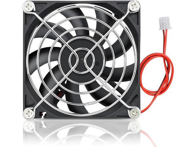 GDSTIME 80mm Fan, 80mm x 80mm x 15mm 24V DC Brushless Cooling Fan Sleeve Bearing