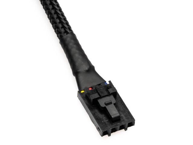 CRJ Latching 4-Pin Female PWM PC Fan Adapter Cable for Dell Motherboards
