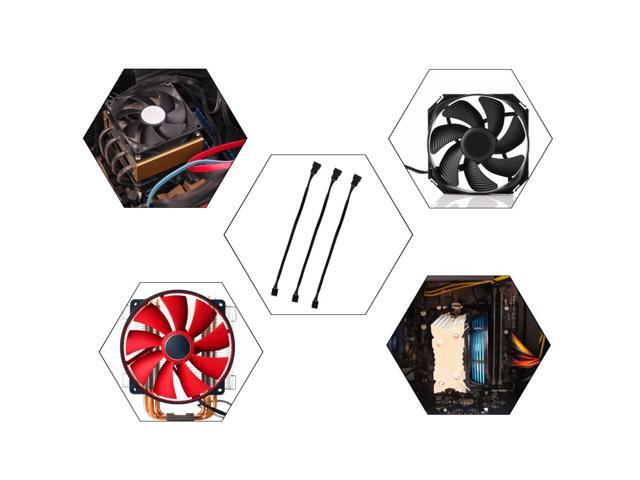 WMYCONGCONG 10 PCS 10' 4 Pin Fan Extension Power Cable Computer PC Fan Power Extension Cable for PWM Fan Computer ATX Case