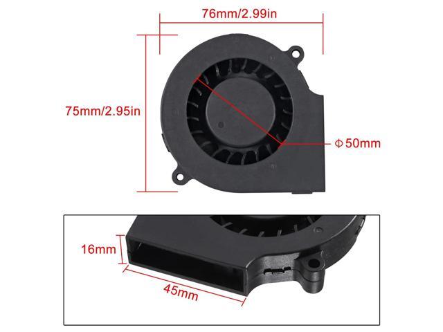 4PCS 75mm 5V USB Fan 75mm x 15mm Fan 5V USB DC Brushless Cooling Blower Fan for 3D Printer PC CPU Computer Case Fan Cooler