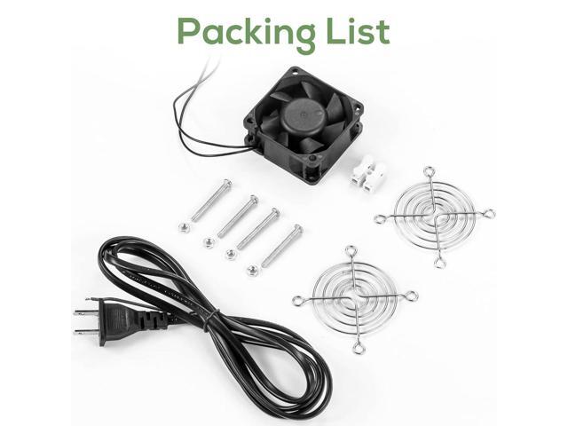 EC 80mm 8025 Cooling Fan 80mm x 80mm x 25mm AC 110V 115V 120V 220V 240V High Speed Dual Ball Bearing