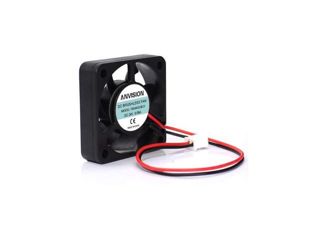2-Pack DC 24V 40mm x 10mm Brushless Cooling Fan, Dual Ball Bearing, 2 Pin