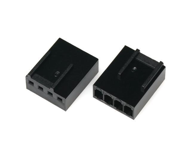 CRJ Female 4-Pin (3+1) PWM PC Fan 2.54mm Housing and Crimp Connector Set (10-Pack)