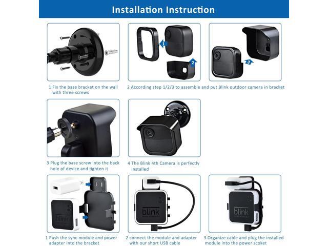 All New Blink Outdoor 4th & 3rd Gen Camera Mount Bracket,5 Pack Full Weather Proof Housing/Mount for Blink Outdoor Cameras Security System(Blink...