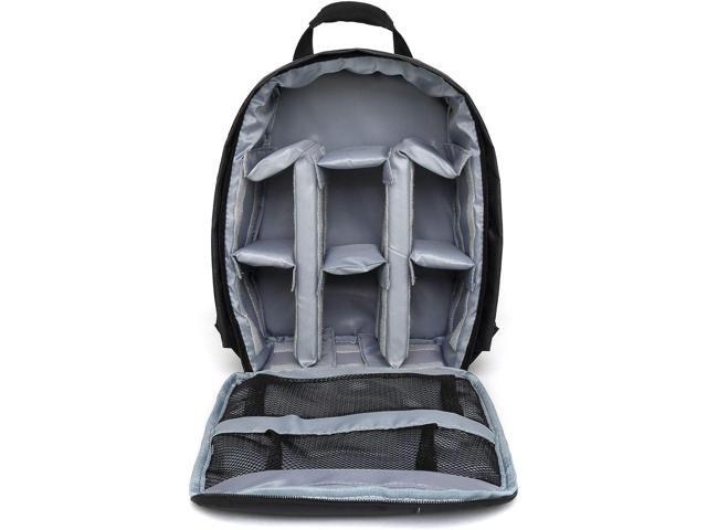 Waterproof SLR/DSLR Camera Backpack Shoulder Bag Travel Case for Canon Nikon Sony Digital Lens (Medium, Grey)