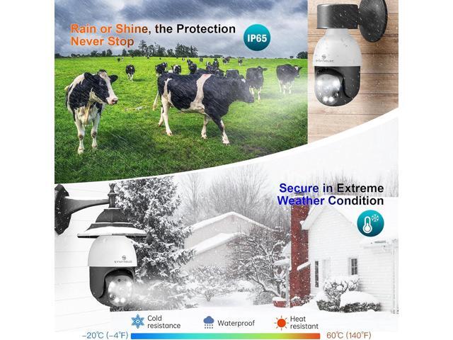 SYMYNELEC 5GHz/2.4GHz Light Bulb Security Camera Outdoor Waterproof 2.5K, Dual-Band WiFi Light Socket Security Camera with AI Human Motion...