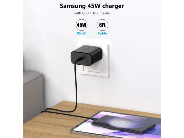 45W Samsung Charger USB C Super Fast Charging for Samsung Galaxy S25,S25 Ultra,S24,S23,S22,A54,Z Fold/Flip 6,5,4,Galaxy Tab S10,S9,S8,Galaxy...