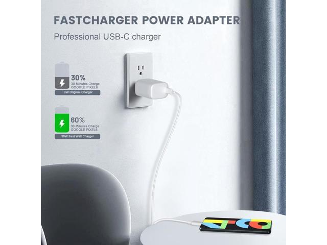 30W USB C Charger Block Fast Charging For Google Pixel 8 7 6 5 8 7a 6a 5a Pro Iphone 15/15 Pro/15 Pro Max,Samsung Galaxy S23/S22/S21 Note 20 30W PD...